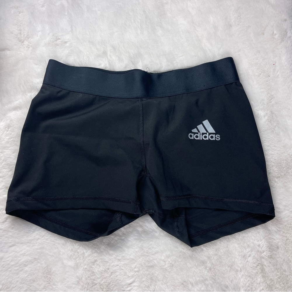 Adidas Shorts Black Techfit Compression Climalite Athletic Volleyball Medium M
